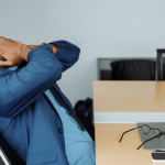 Stressed business man